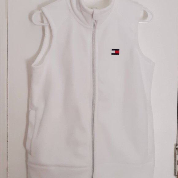 Tommy Hilfiger Jackets & Blazers - Tommy Hilfiger White Fleece Vest